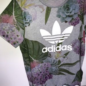 Floral Adidas T Shirt